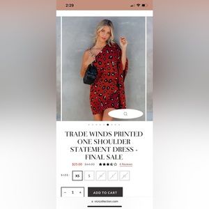 Vici Dolls one shoulder dress